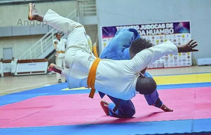 Detalle de una pelea de judo