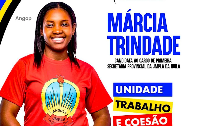 Márcia Trindade, candidata a secretária da JMPLA na Huíla