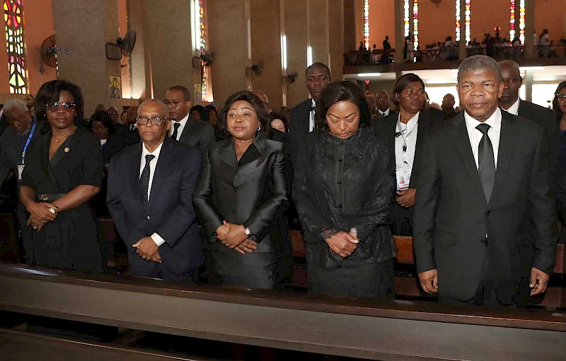 Presidente João Lourenço no culto em homenagem ao Dom Alexandre Cardeal do Nascimento