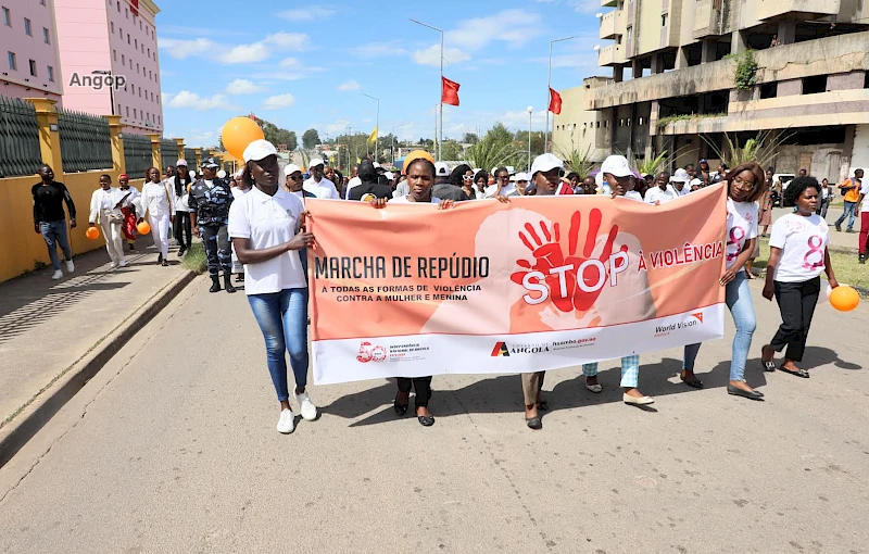 Huambo: Marcha provincial de repúdio à todas as formas de violência contra a mulher e a menina