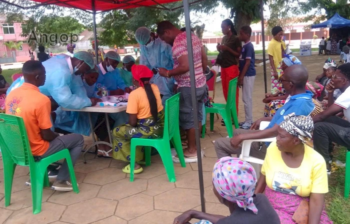 Feira da saúde na cidade de Mbanza Kongo, província do Zaire